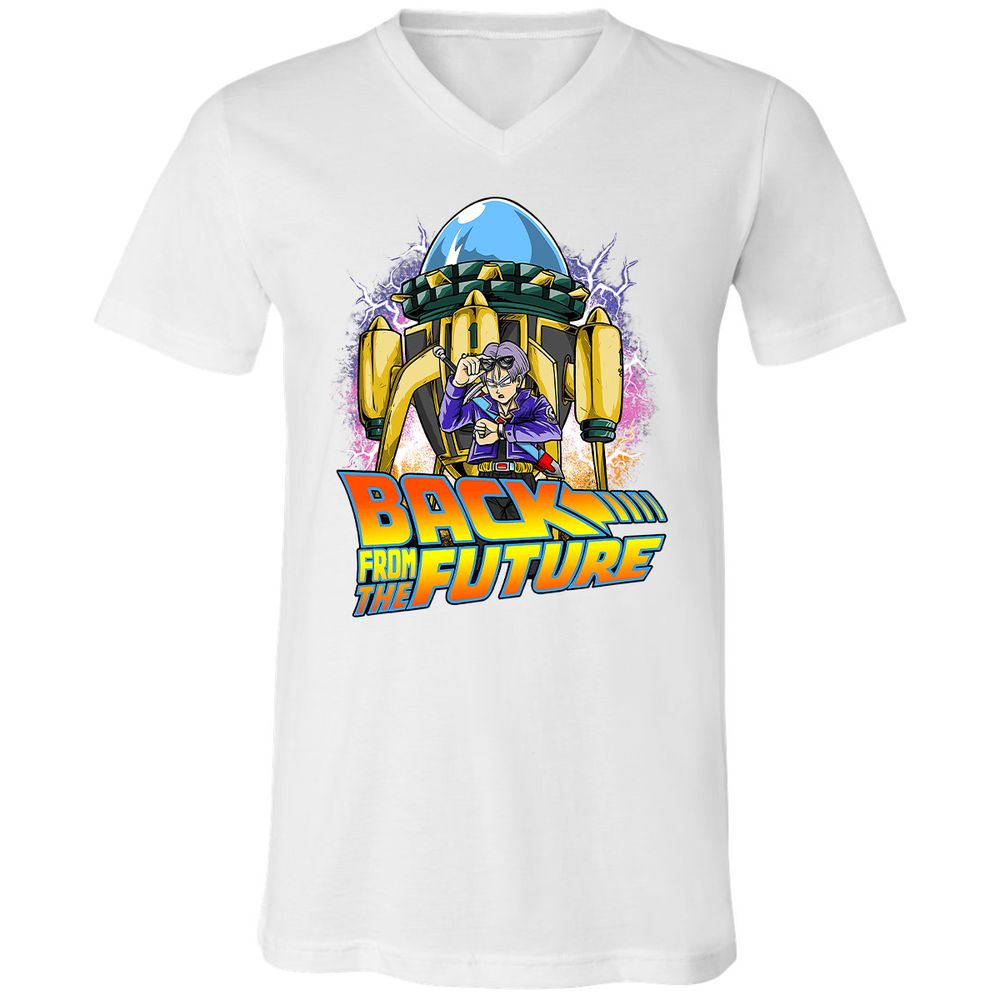 Unisex V-Neck T-Shirt - H3YCMJYU - White - 5
