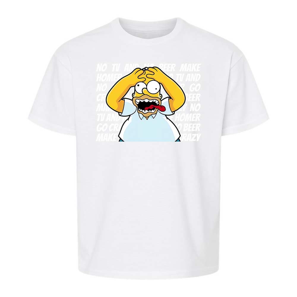 No TV and No Beer Make Homer Go Crazy - White - 5