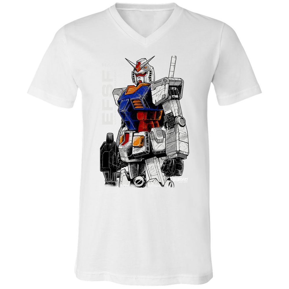 Unisex V-Neck T-Shirt - Z2ESLX2Q - White - 5