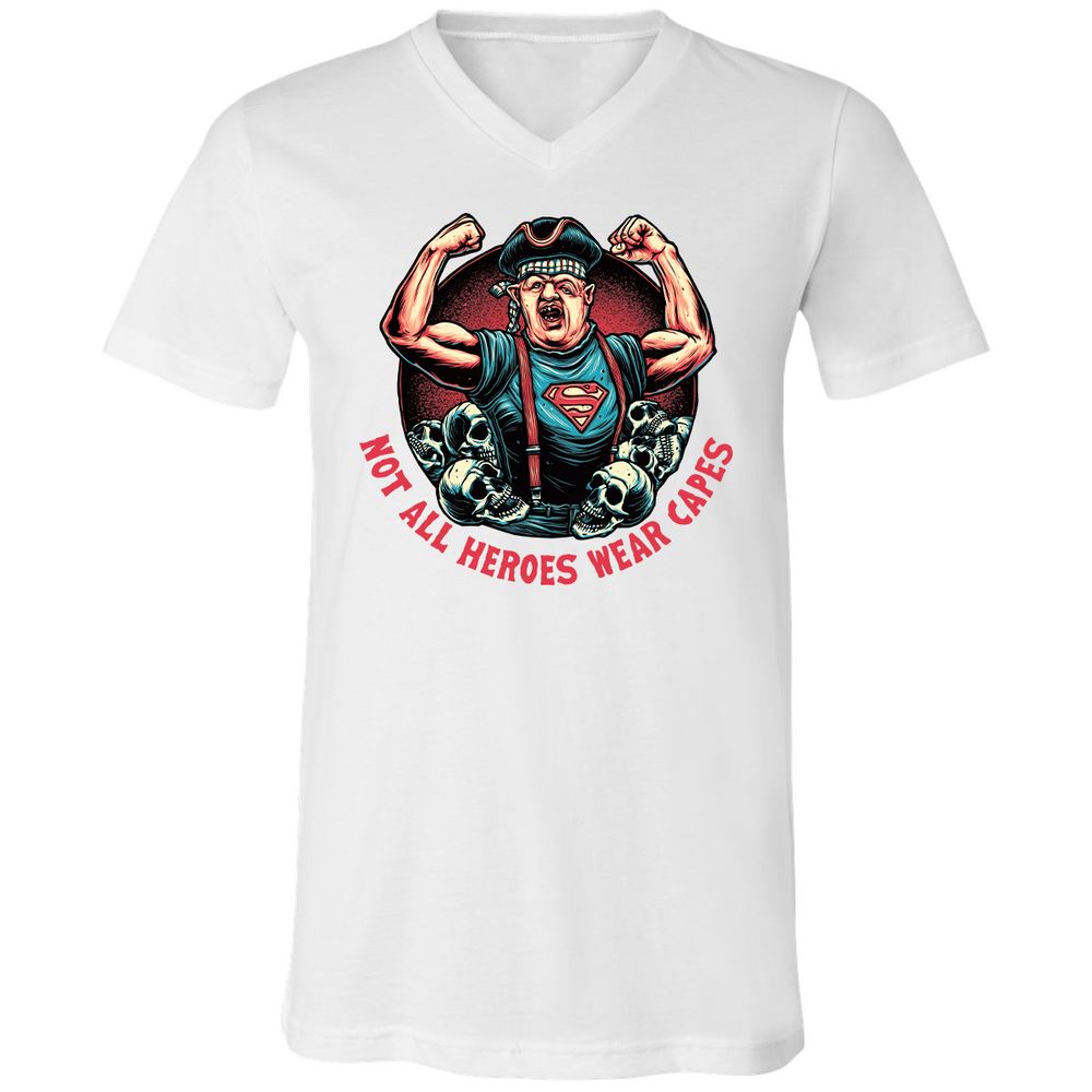 Unisex V-Neck T-Shirt - PH5UJP9T - White - 5