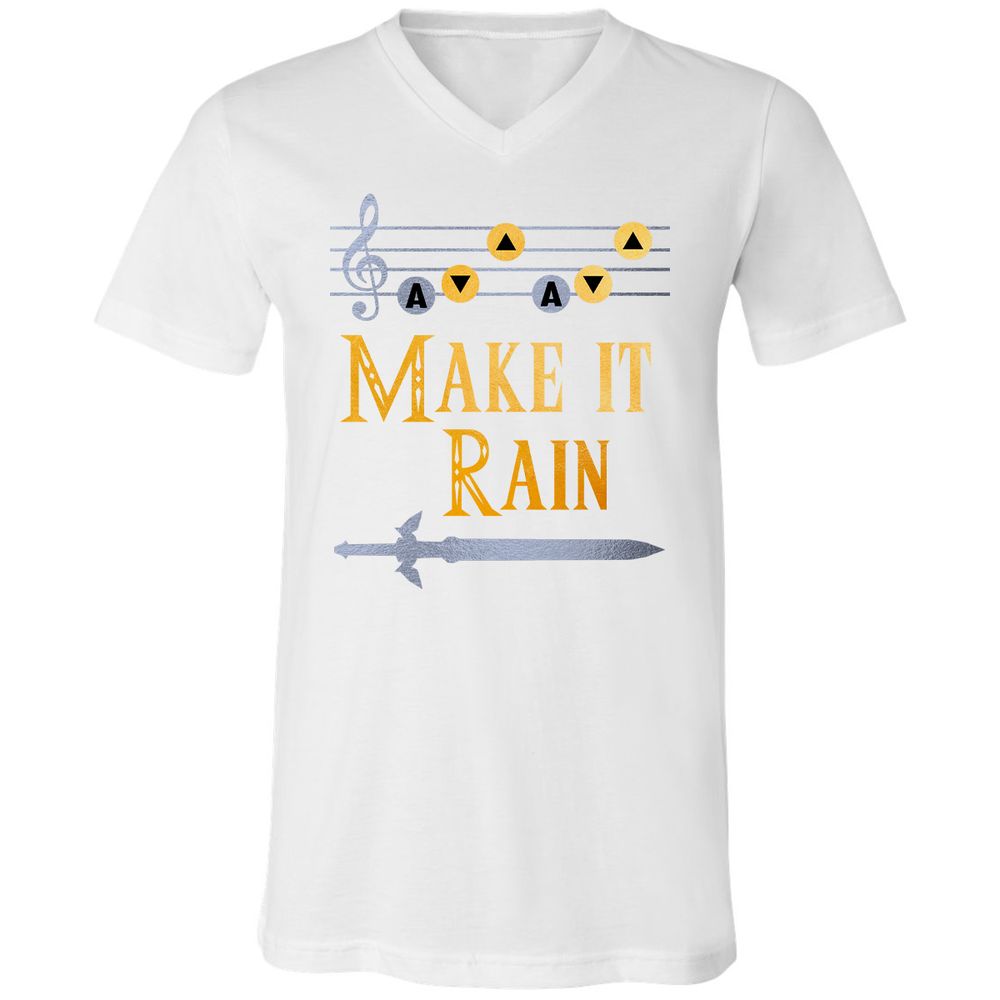 Unisex V-Neck T-Shirt - GUAAW99B - White - 5