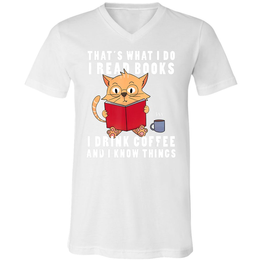 Unisex V-Neck T-Shirt - R2HNWBZJ - White - 5