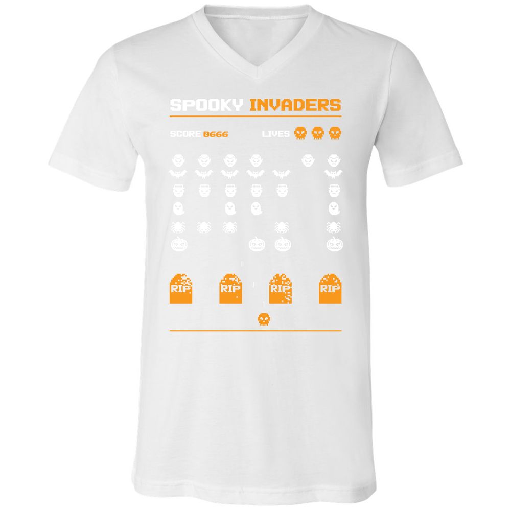 Unisex V-Neck T-Shirt - 2CGB2JJF - White - 5