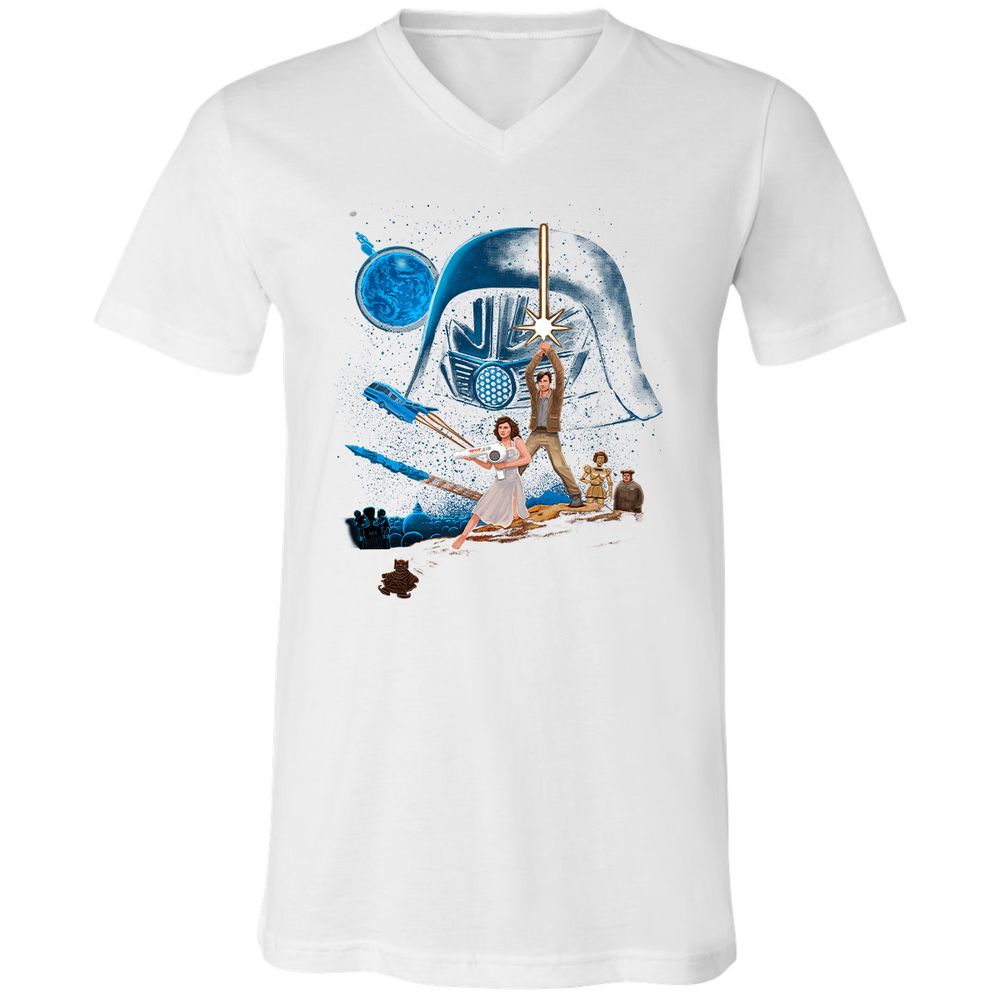 Unisex V-Neck T-Shirt - VY6YZ6CN - White - 5