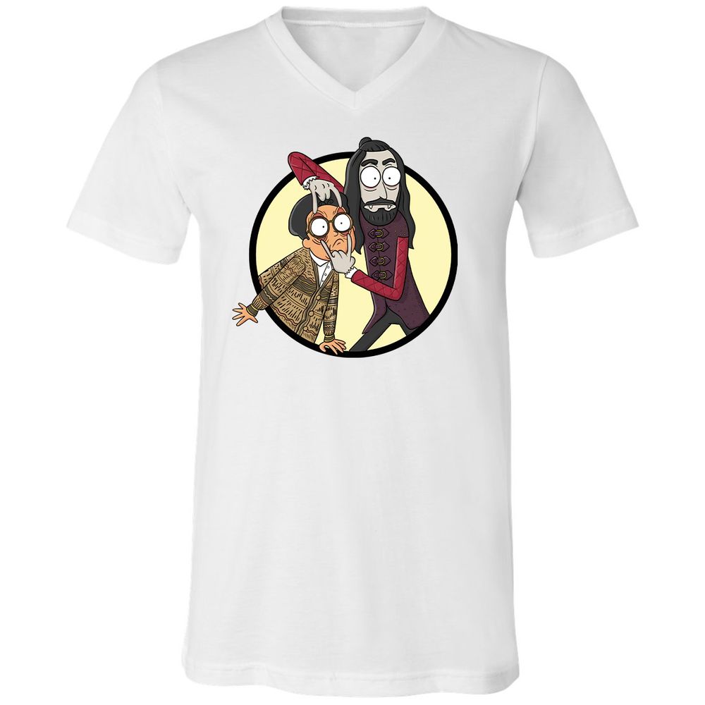 Unisex V-Neck T-Shirt - DMQHTTAG - White - 5