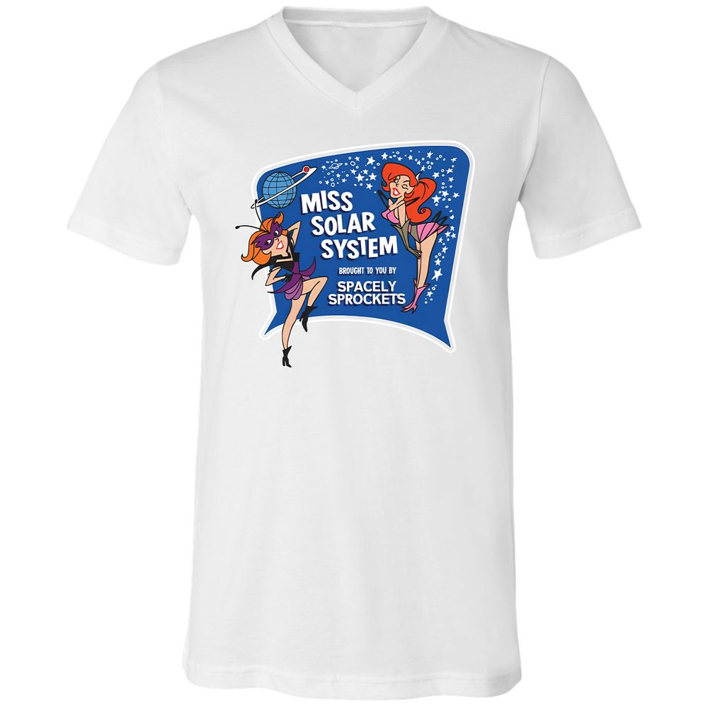 Unisex V-Neck T-Shirt - 53KA71NW - White - 5