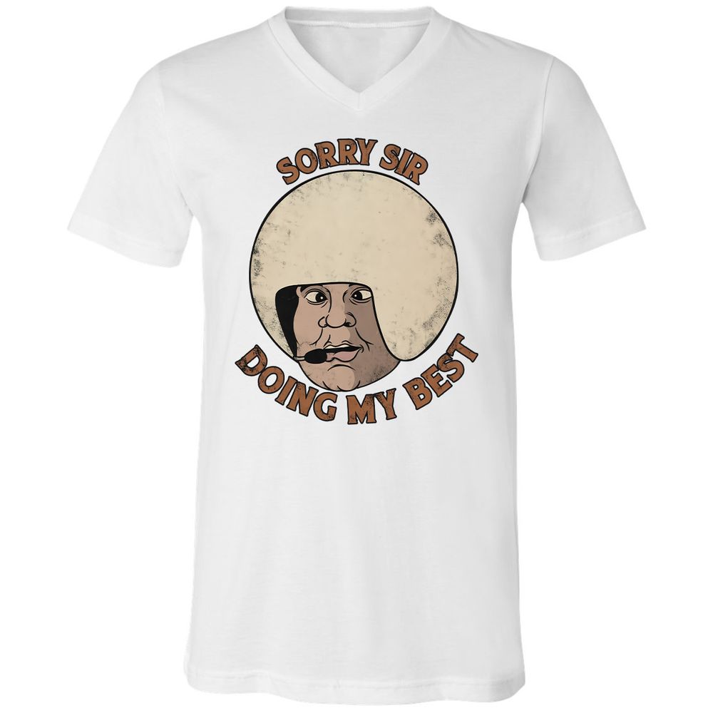 Unisex V-Neck T-Shirt - NVQCLK58 - White - 5