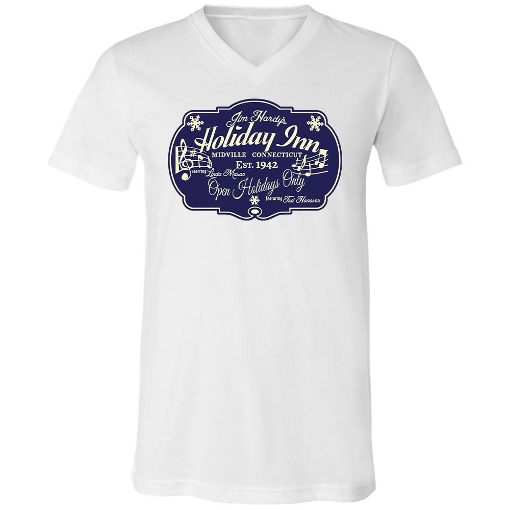 Unisex V-Neck T-Shirt - 84U6ETQT - White - 5