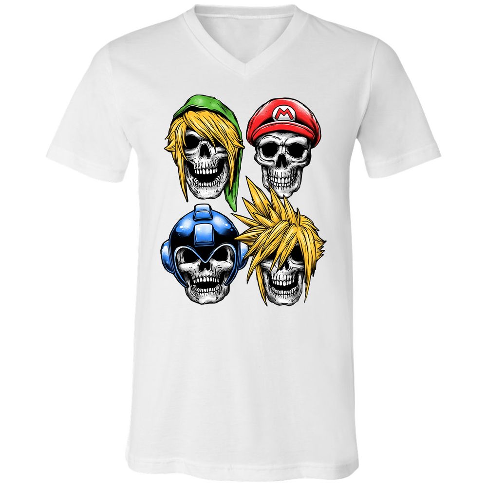 Unisex V-Neck T-Shirt - 5YHMC3LL - White - 5