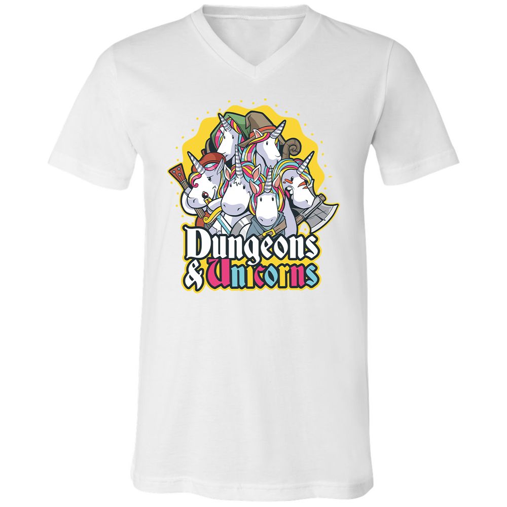 Unisex V-Neck T-Shirt - 3MB6DTY4 - White - 5