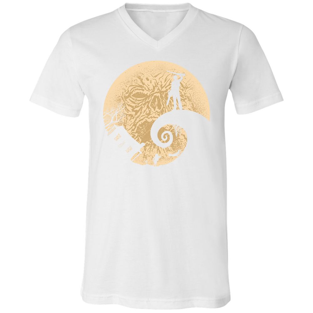 Unisex V-Neck T-Shirt - ERFUVQDL - White - 5
