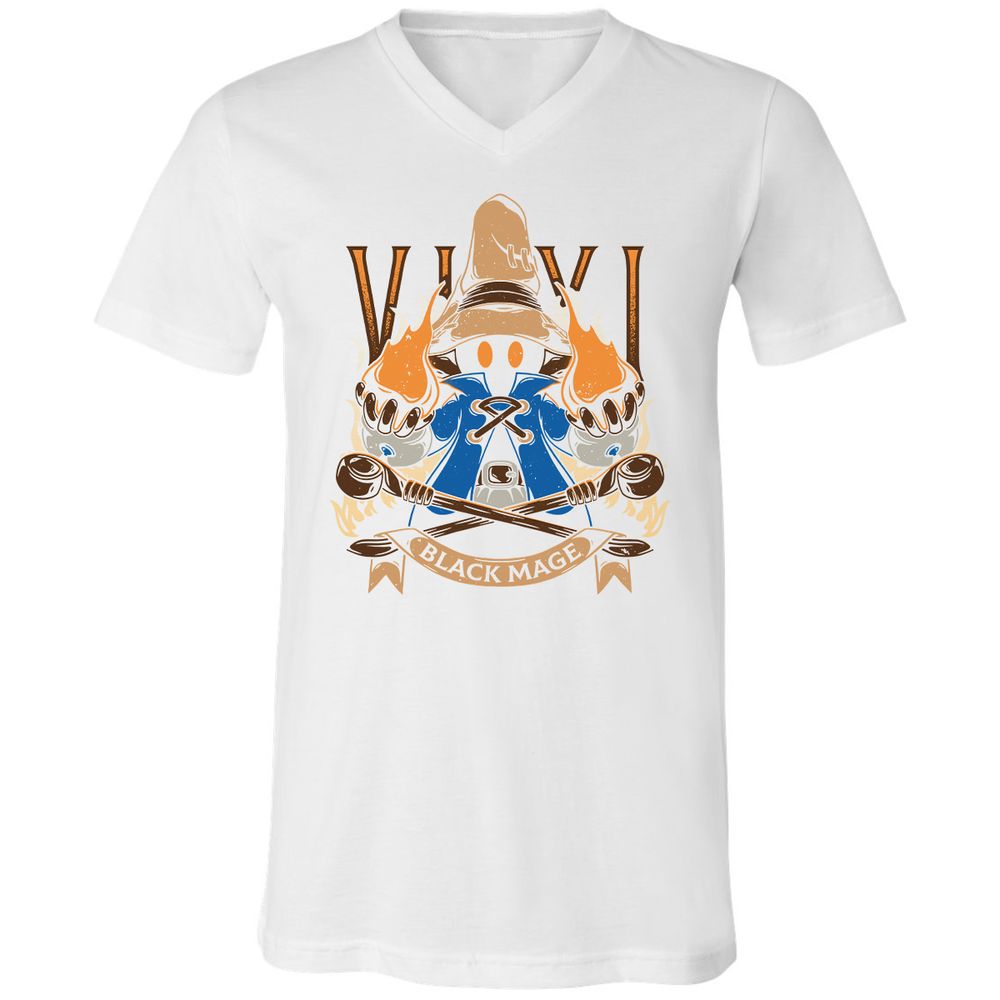 Unisex V-Neck T-Shirt - B7JLPEVA - White - 5