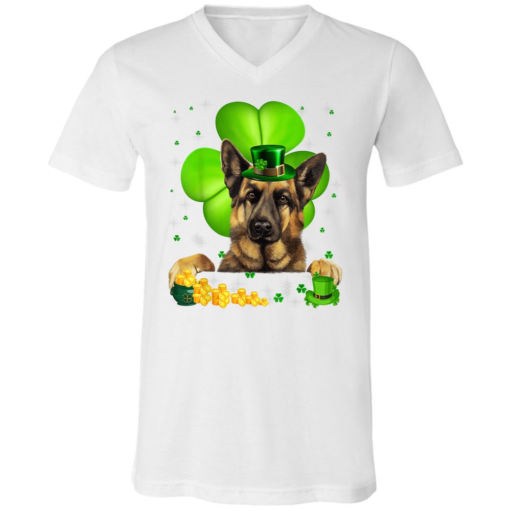 Unisex V-Neck T-Shirt - 3WDFCB4P - White - 5