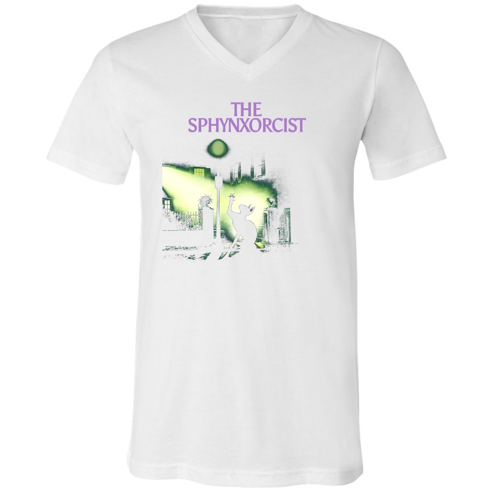 Unisex V-Neck T-Shirt - 2FPCY5K7 - White - 5