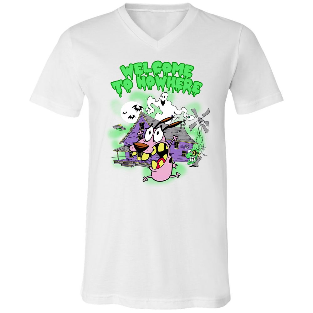 Unisex V-Neck T-Shirt - 3RLZRZQK - White - 5