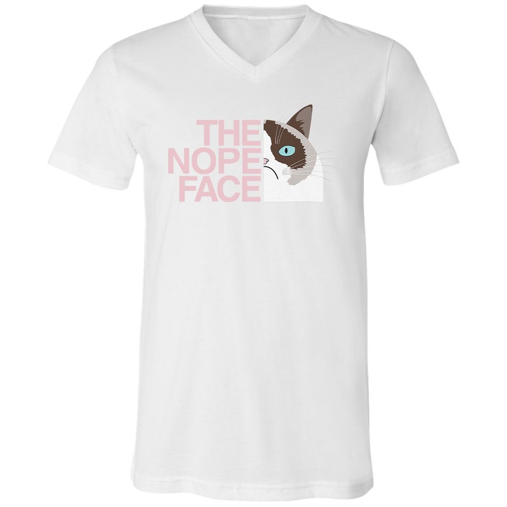 Unisex V-Neck T-Shirt - 6GLSHY9C - White - 5