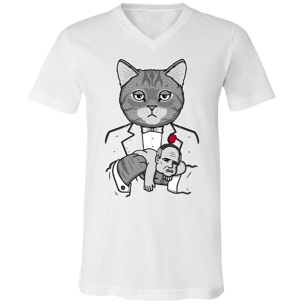 Unisex V-Neck T-Shirt - 6NVCMKW7 - White - 5