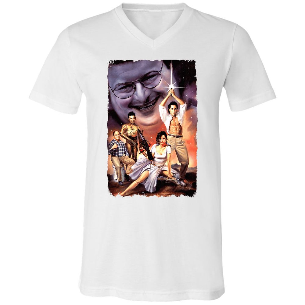 Unisex V-Neck T-Shirt - CMDWEZ4A - White - 5