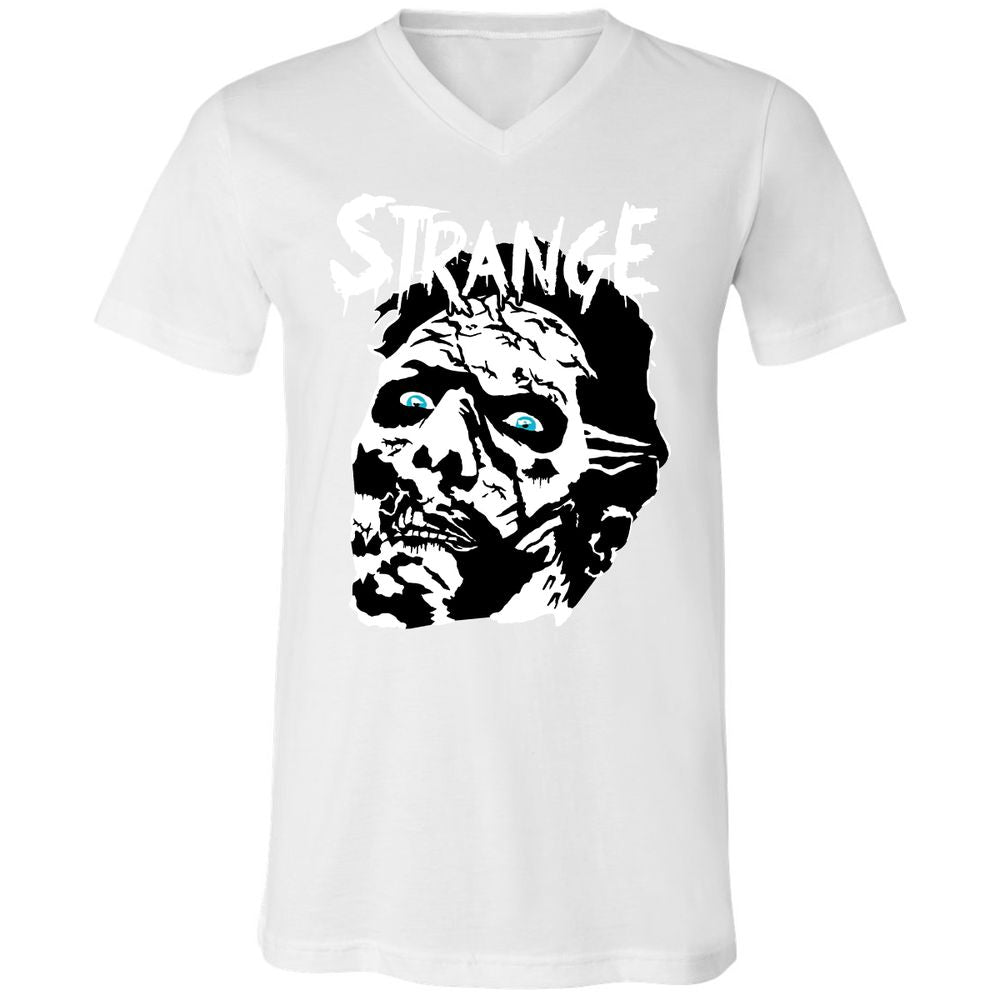 Unisex V-Neck T-Shirt - CZKGM2YK - White - 5