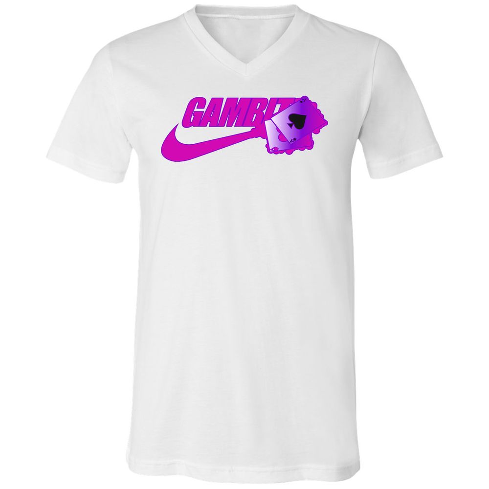 Unisex V-Neck T-Shirt - E6LRJHRW - White - 5