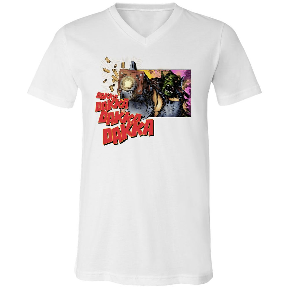 Unisex V-Neck T-Shirt - U9QZC8R1 - White - 5