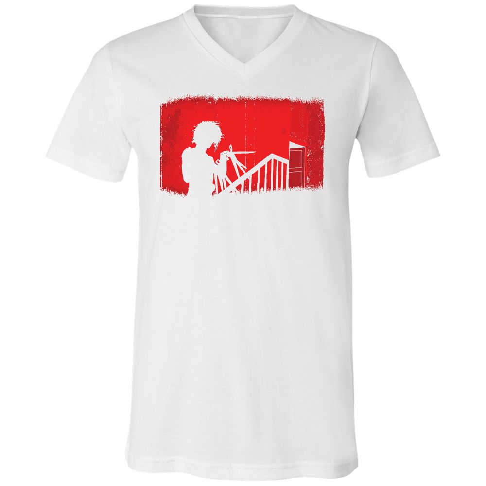 Unisex V-Neck T-Shirt - 84LWF29U - White - 5