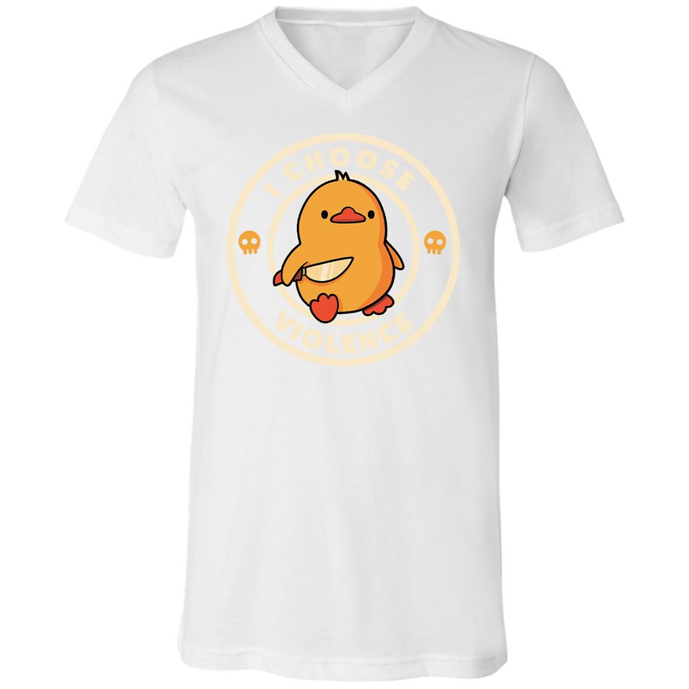 Unisex V-Neck T-Shirt - K9V2VAXA - White - 5