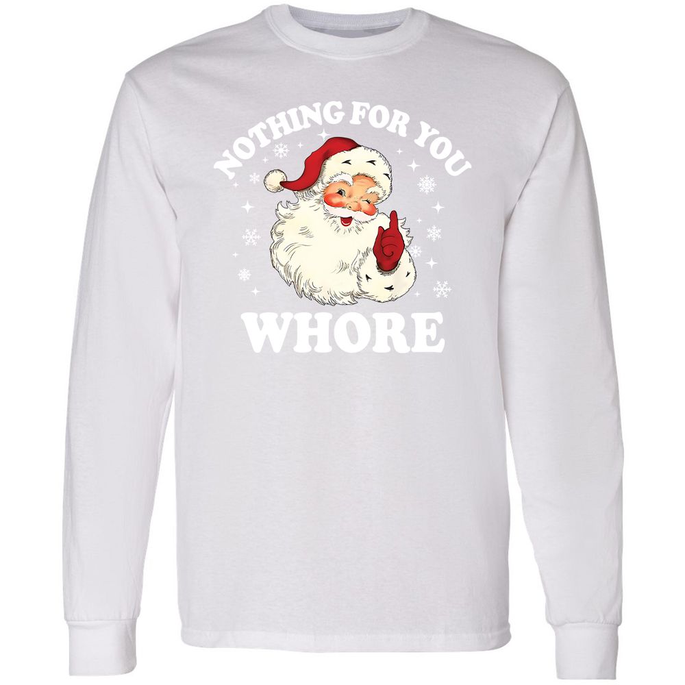 Nothing For You Whore Santa - White - 5
