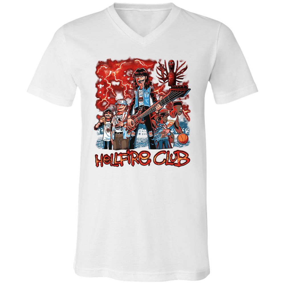 Unisex V-Neck T-Shirt - JVZK9CCP - White - 5