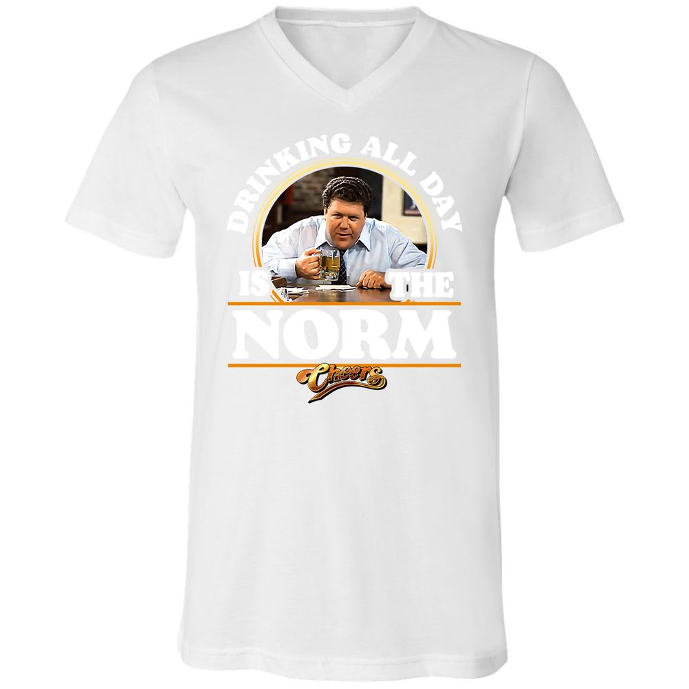 Unisex V-Neck T-Shirt - E7KVFRKW - White - 5