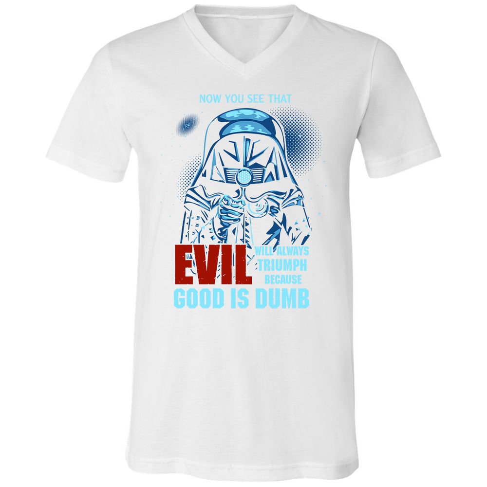 Unisex V-Neck T-Shirt - TVYWLEPL - White - 5