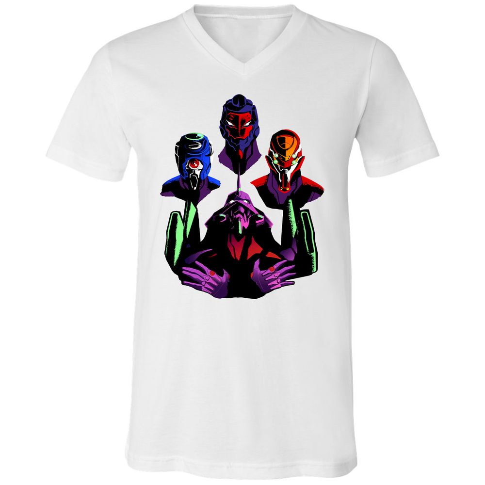 Unisex V-Neck T-Shirt - 7RPGW4W7 - White - 5