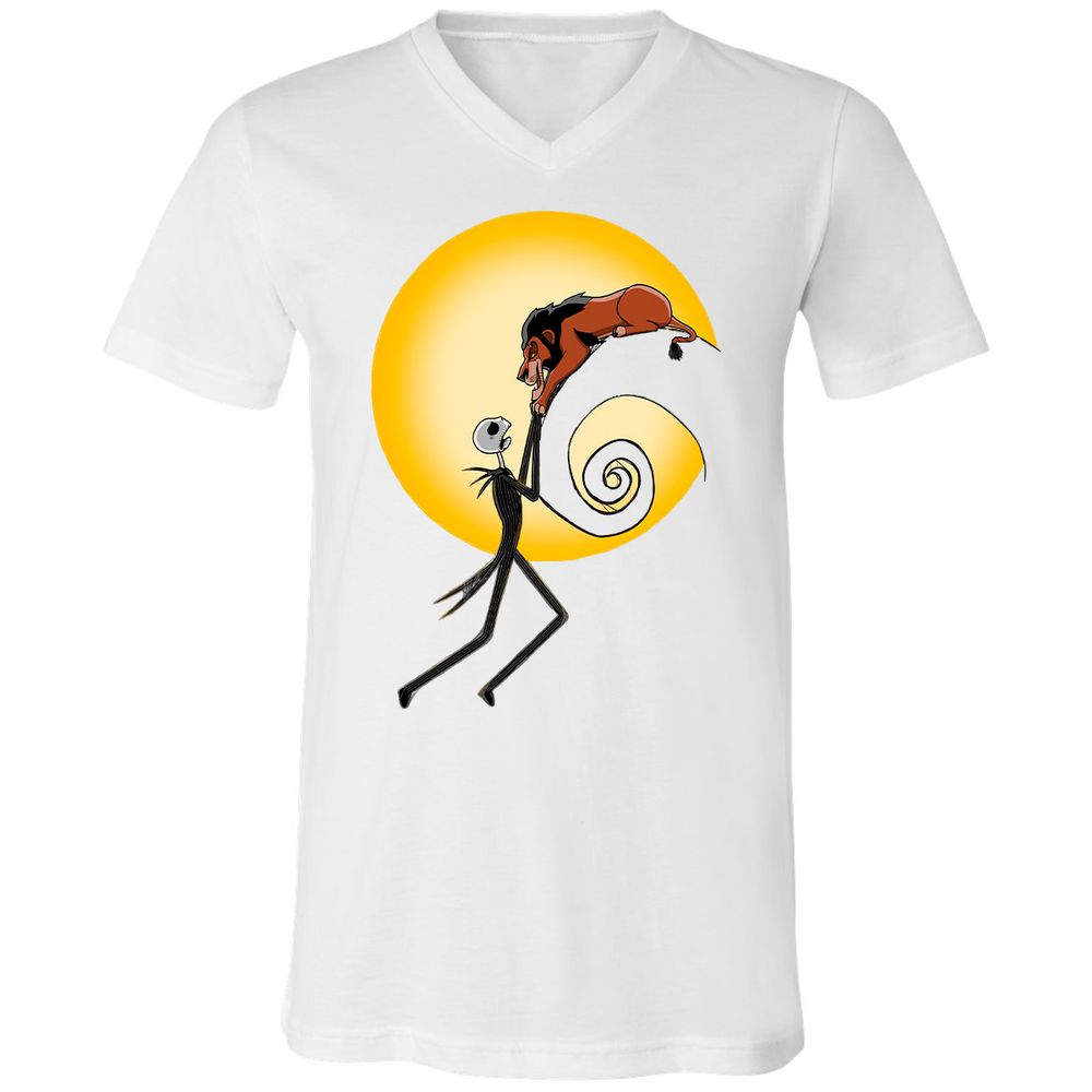 Unisex V-Neck T-Shirt - XE739XT3 - White - 5