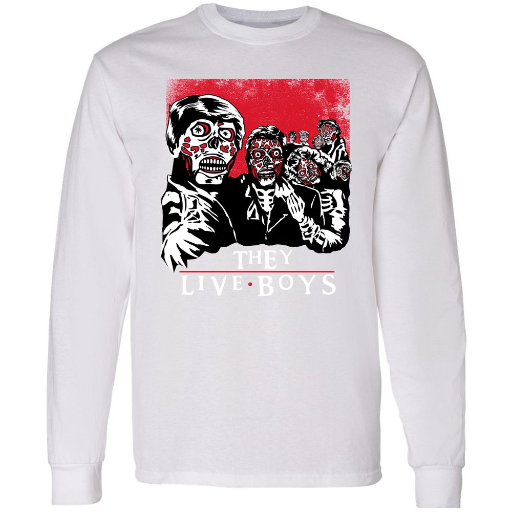 Long Sleeve T-Shirt - B63RZX96 - White - 5