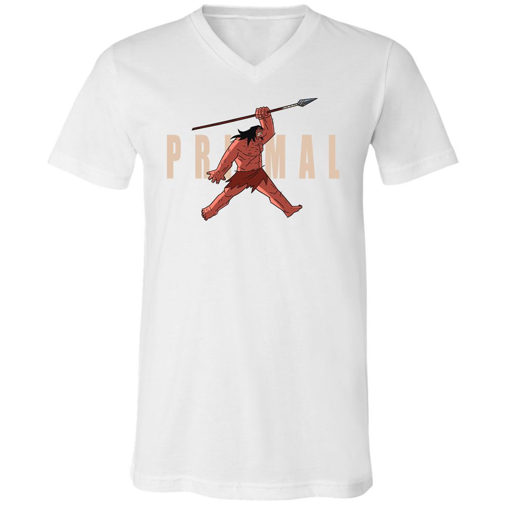 Unisex V-Neck T-Shirt - Y6CVAUKT - White - 5