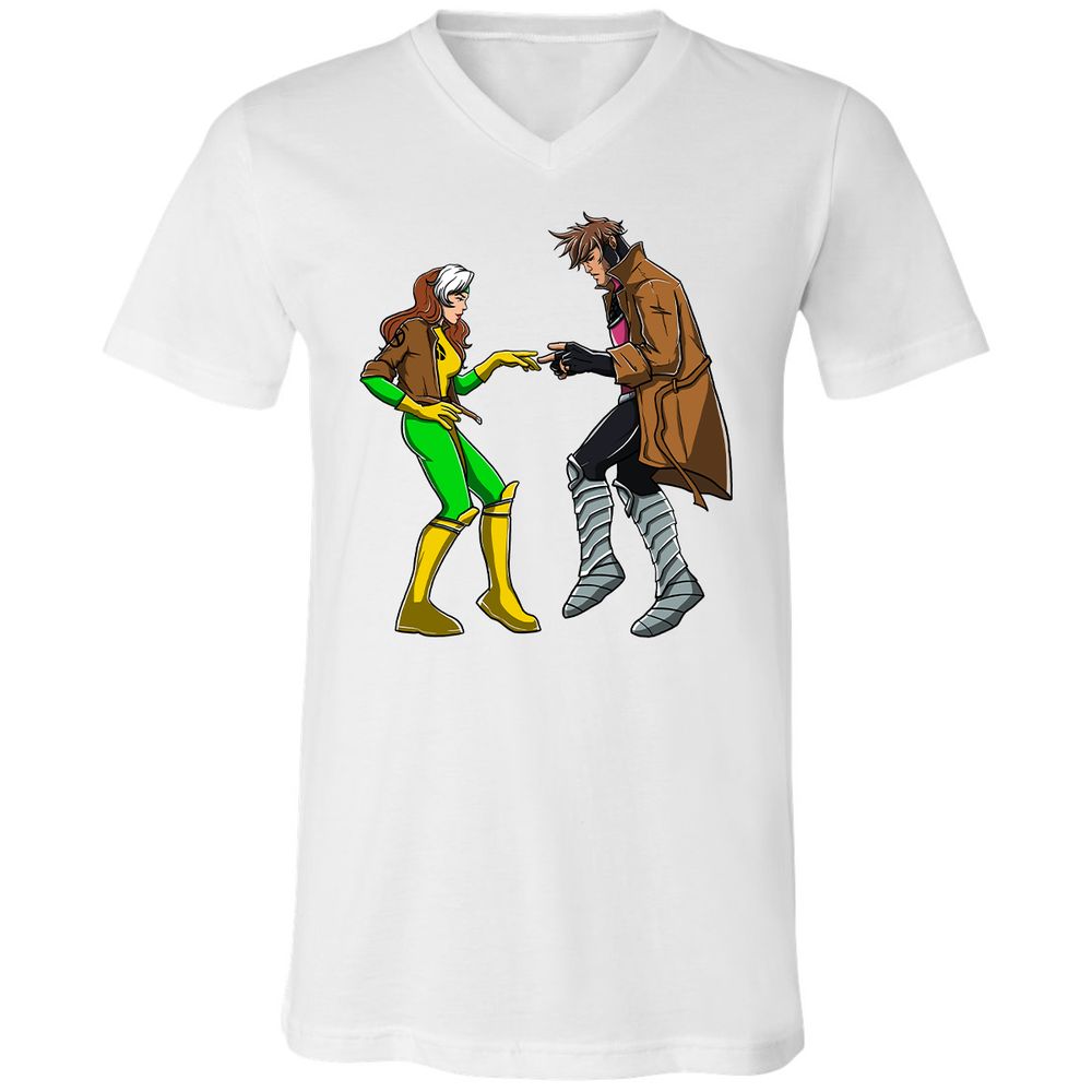 Unisex V-Neck T-Shirt - 6PEEXNZE - White - 5