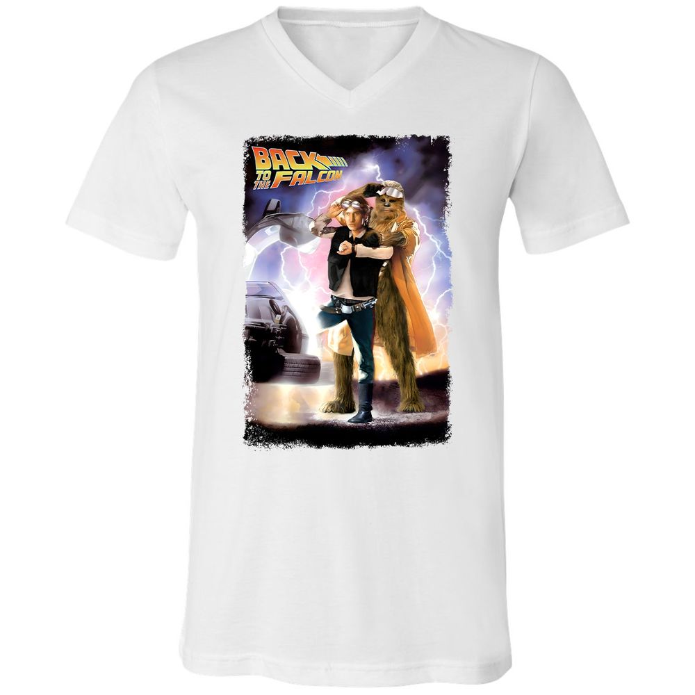 Unisex V-Neck T-Shirt - ASEKK2KJ - White - 5