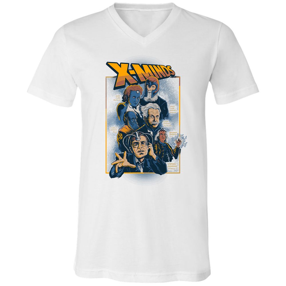 Unisex V-Neck T-Shirt - KH6CH7RS - White - 5