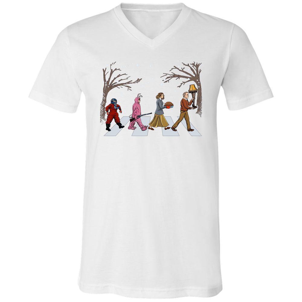 Unisex V-Neck T-Shirt - VKF69S2J - White - 5