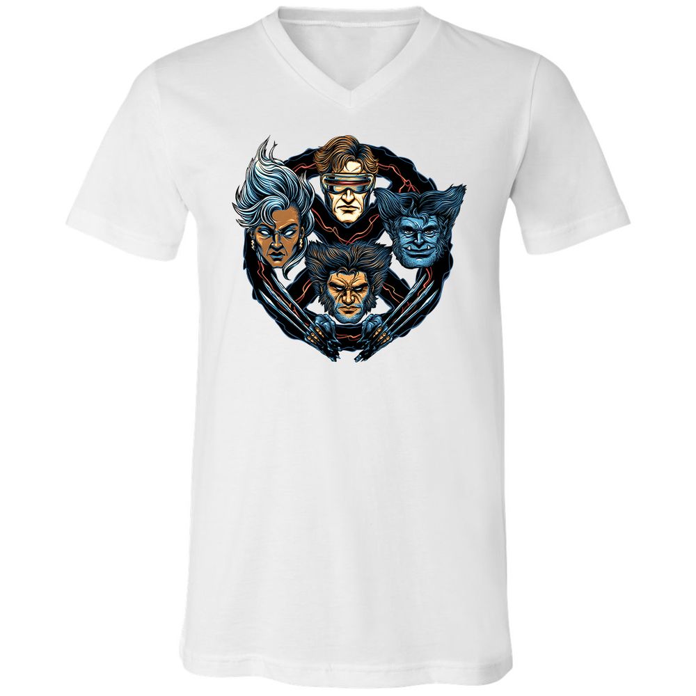 Unisex V-Neck T-Shirt - FM3ZVYML - White - 5