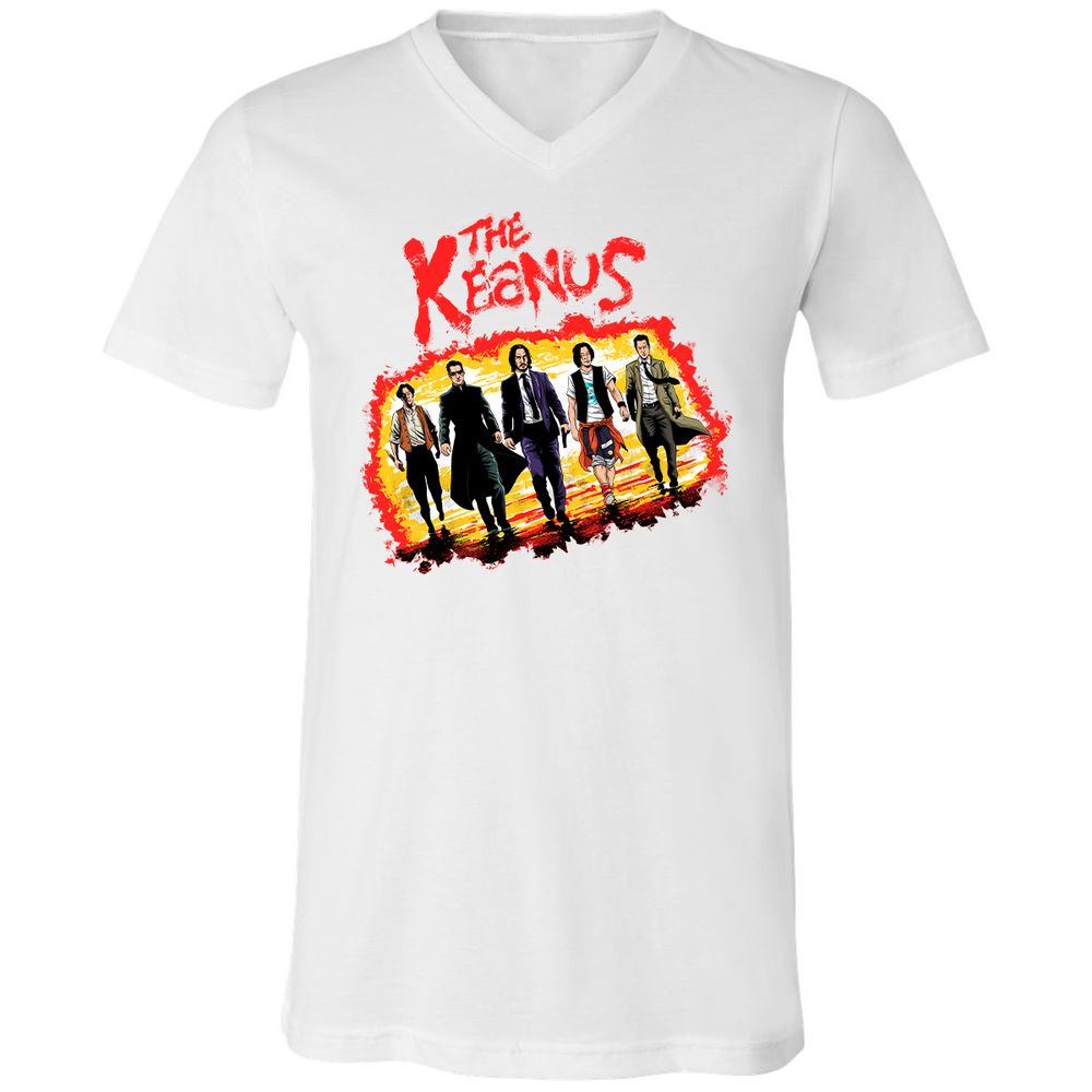 Unisex V-Neck T-Shirt - H3EJ3UFF - White - 5