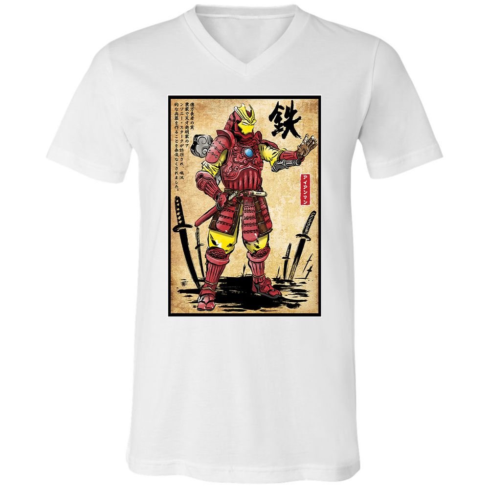 Unisex V-Neck T-Shirt - S6ZL713P - White - 5