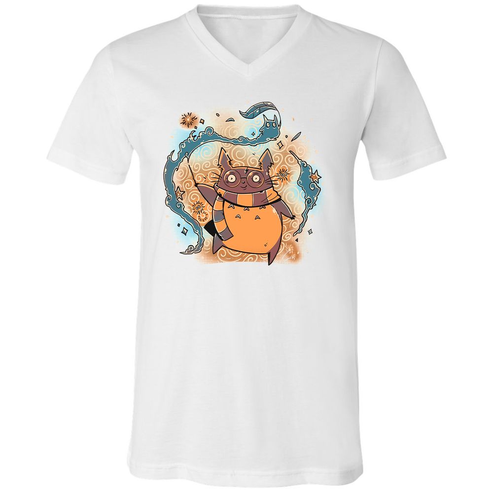 Unisex V-Neck T-Shirt - 5K4QAN57 - White - 5