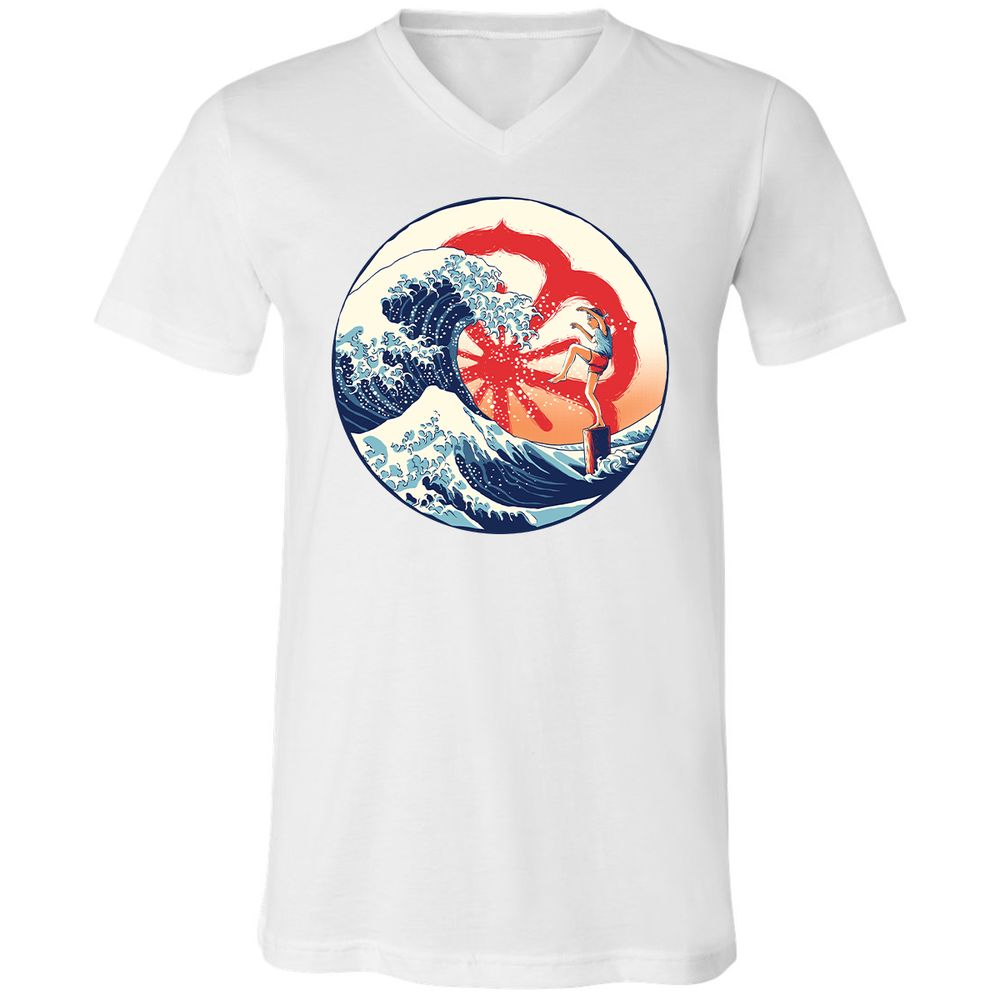 Unisex V-Neck T-Shirt - PVS1CKSG - White - 5