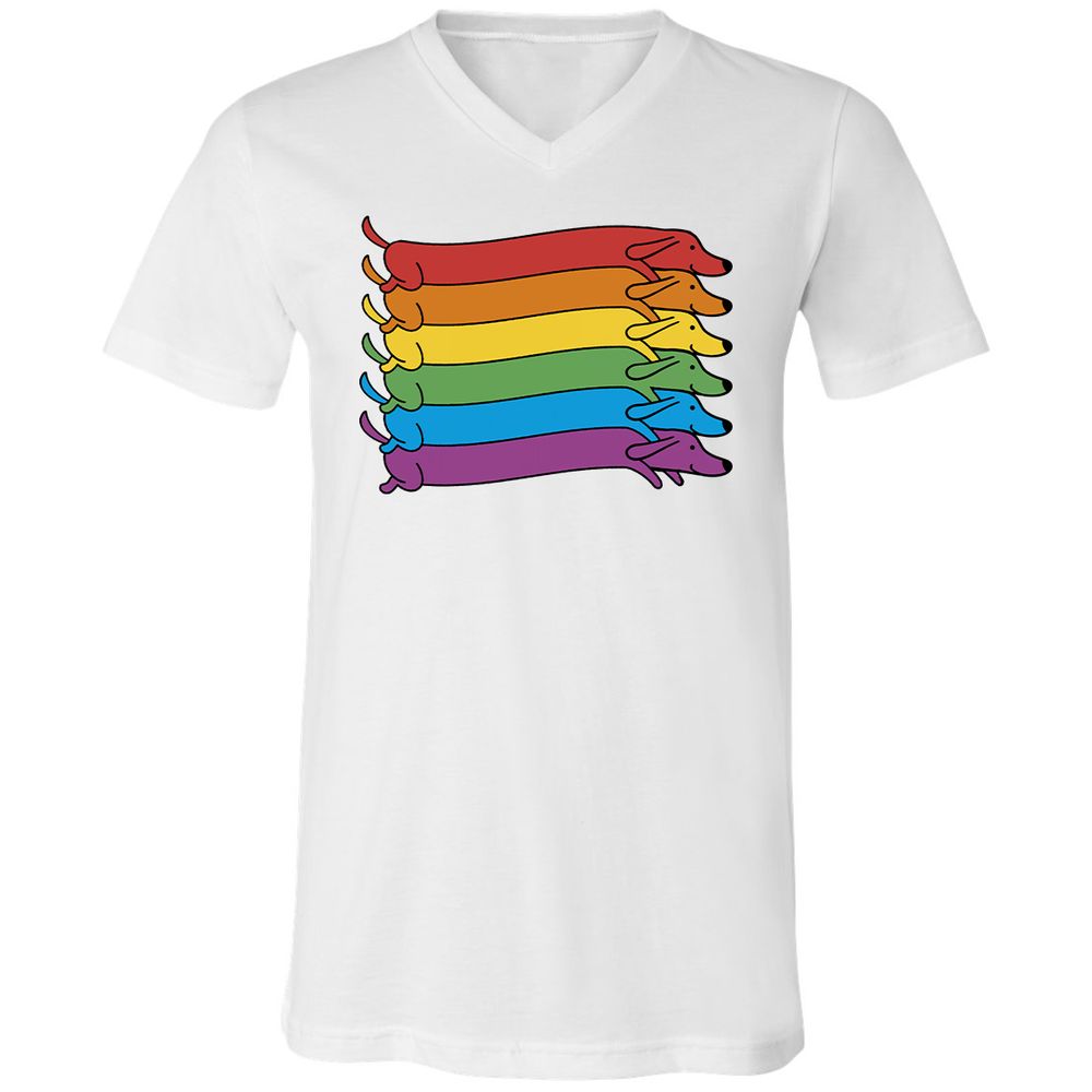 Unisex V-Neck T-Shirt - 81EKBAYZ - White - 5