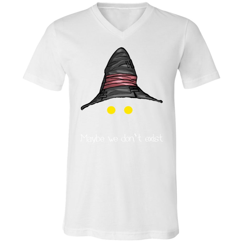 Unisex V-Neck T-Shirt - ECJU2VM9 - White - 5