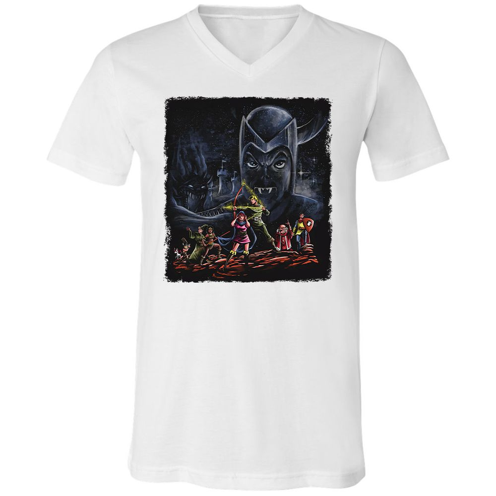 Unisex V-Neck T-Shirt - 3TBZGSVY - White - 5