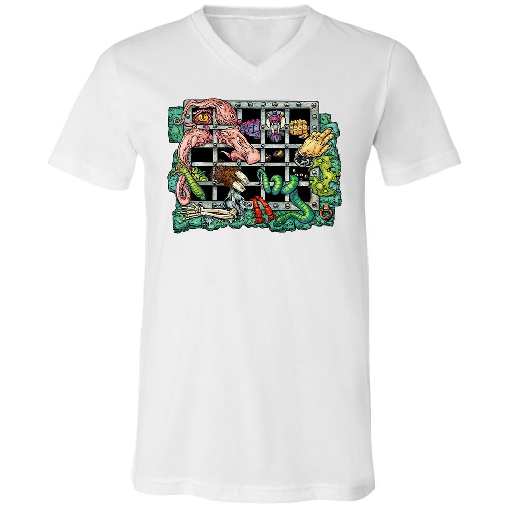 Unisex V-Neck T-Shirt - AGU3Q67Q - White - 5