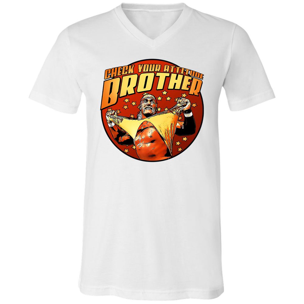 Unisex V-Neck T-Shirt - 6K7ALRNJ - White - 5