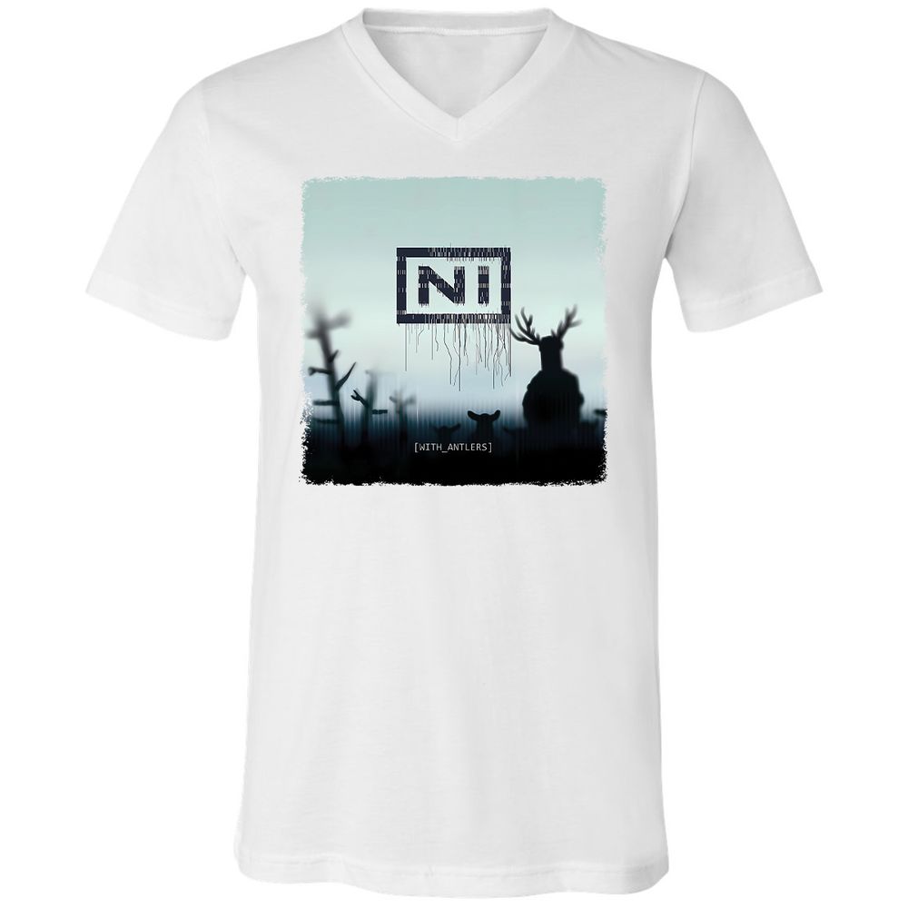 Unisex V-Neck T-Shirt - DTDLWKL4 - White - 5